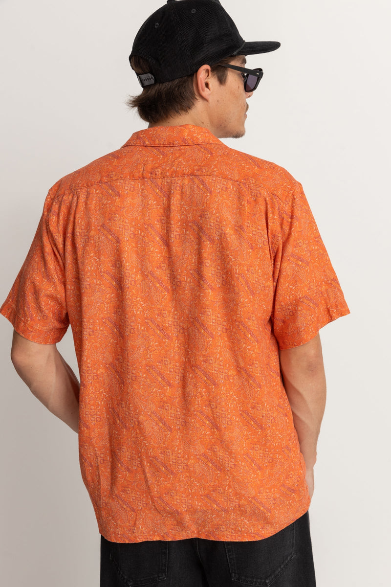 Aida Paisley S/S Shirt - Persimmon