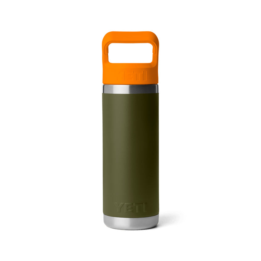Rambler 18oz C Straw Bottle - Olive/King Crab Orange