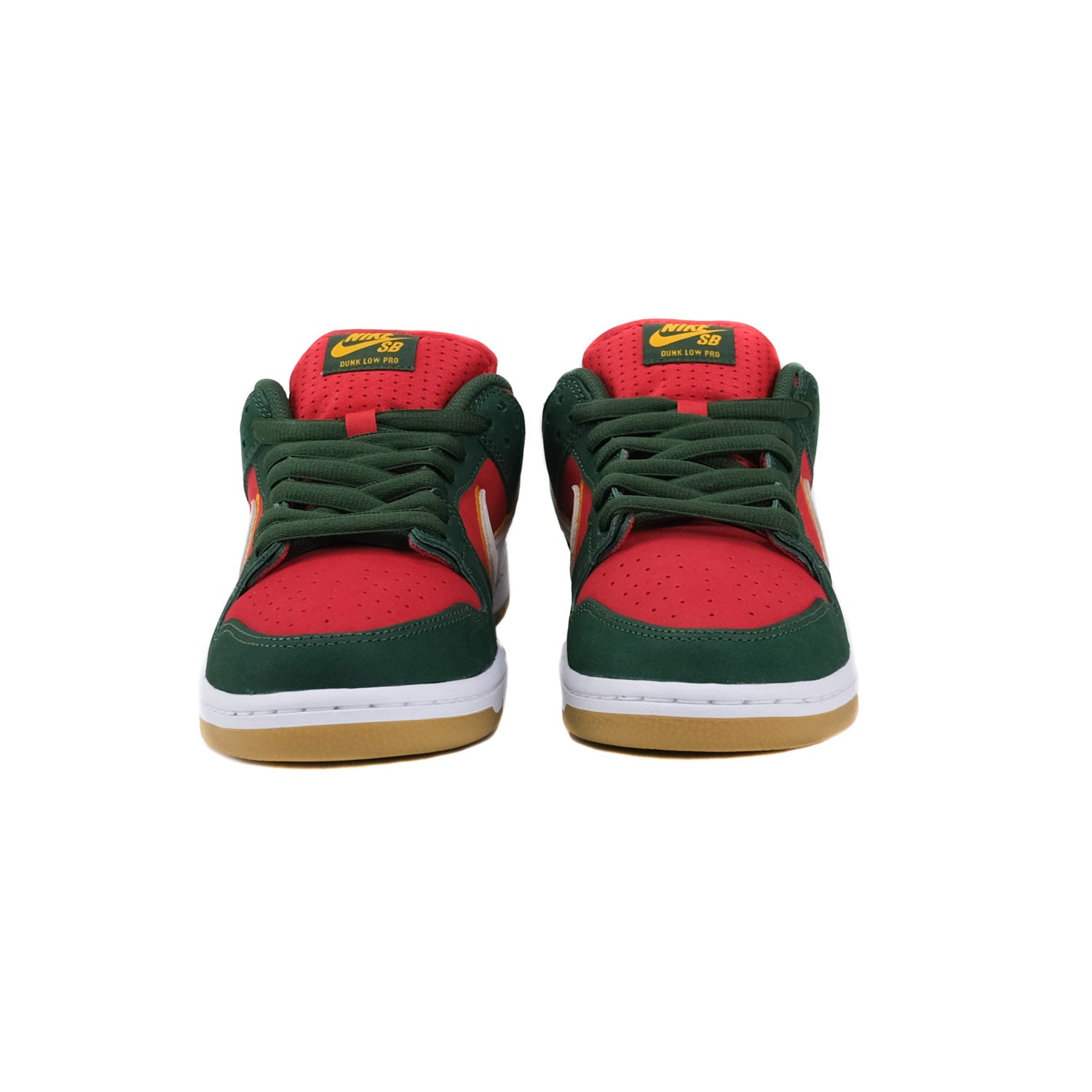 Nike SB Dunk Low Pro PRM (Sonics) - Fir/White-University Gold-Fire Red