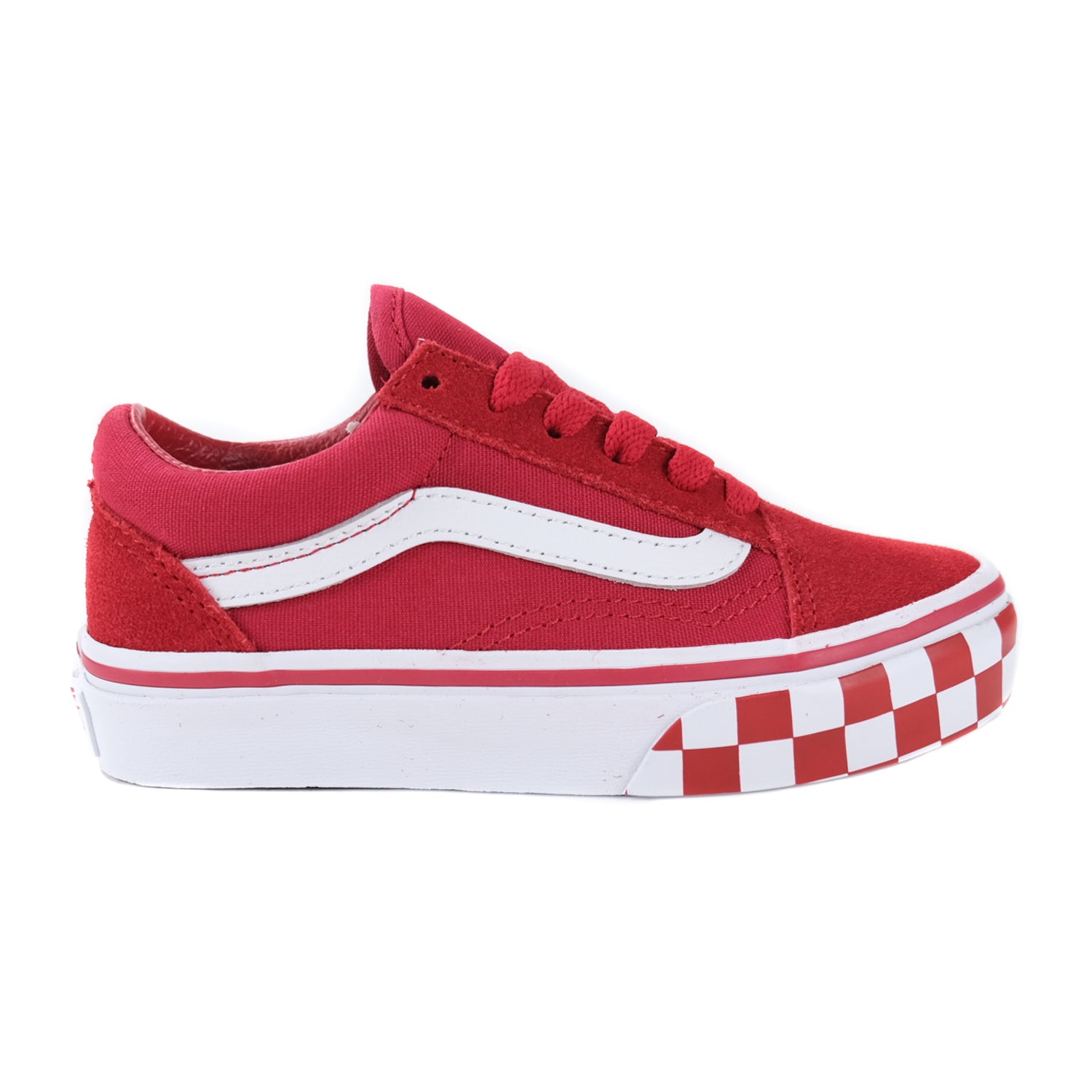 Youth Old Skool - Red Checkered Bumper