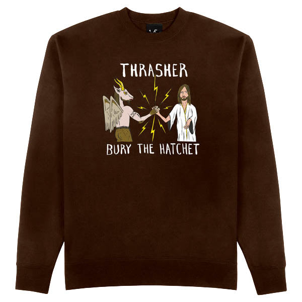 Thrasher X Toy Machine BTH Crew - Dark Chocolate