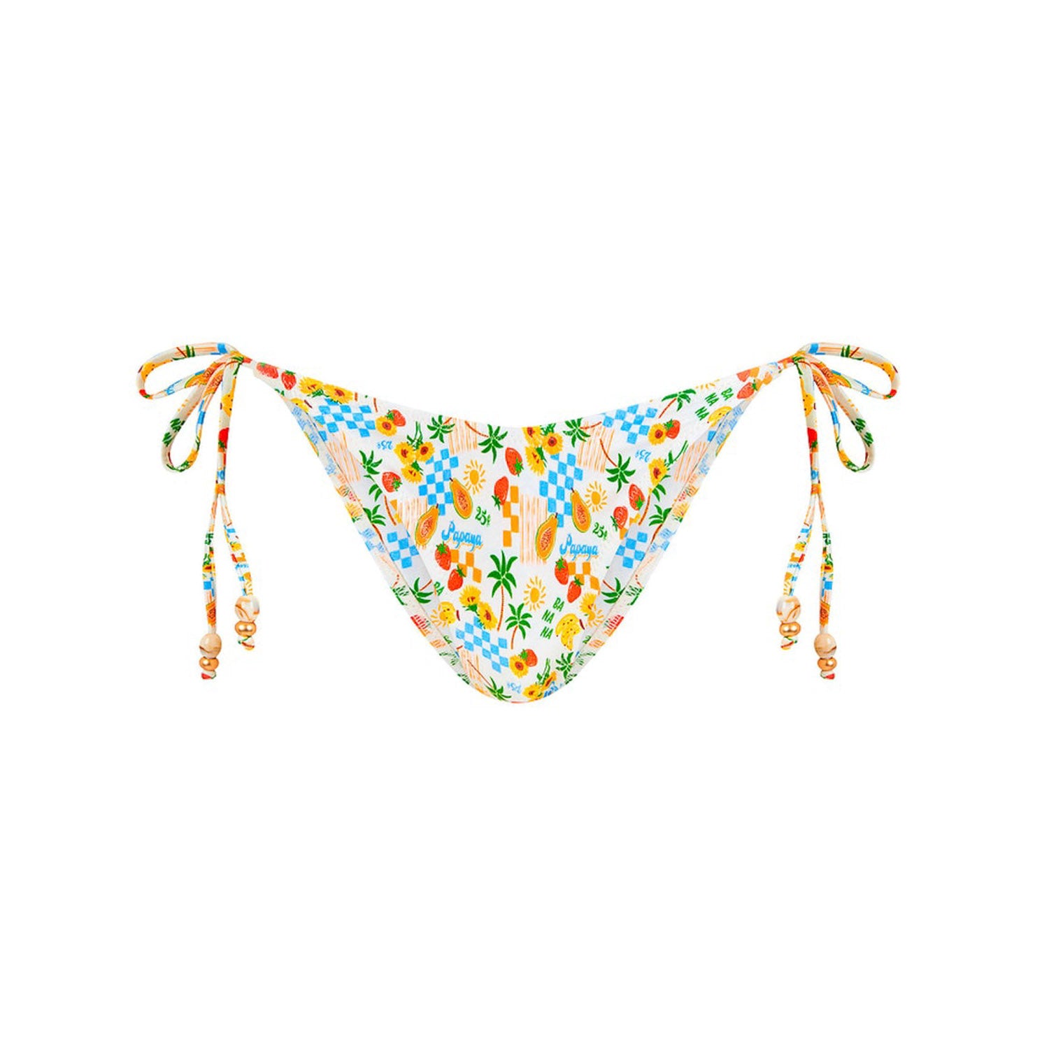 Dipped Cheeky Tie Bikini Bottom - Suncatcher
