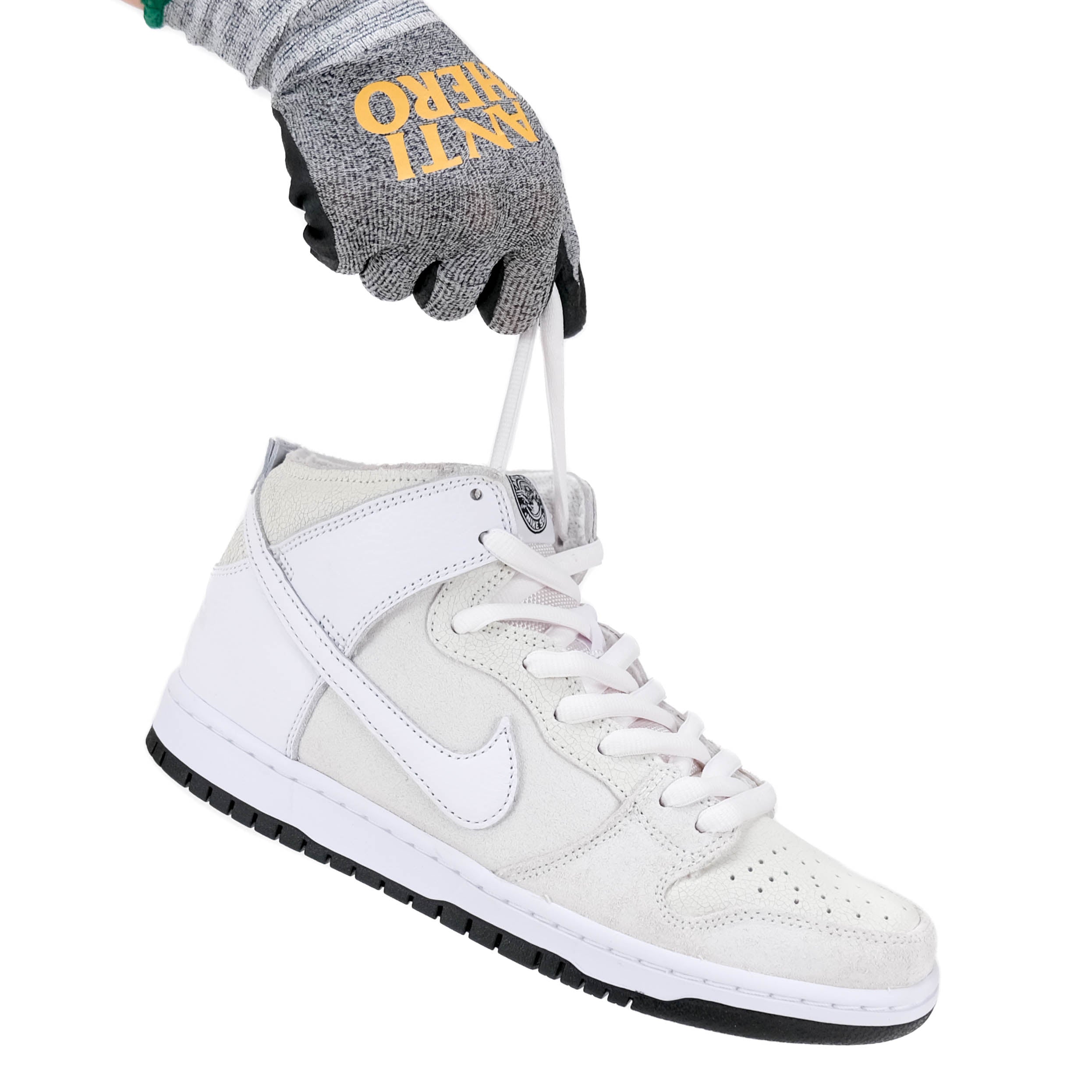 Nike SB Dunk High Anti Hero White White Black Val Surf