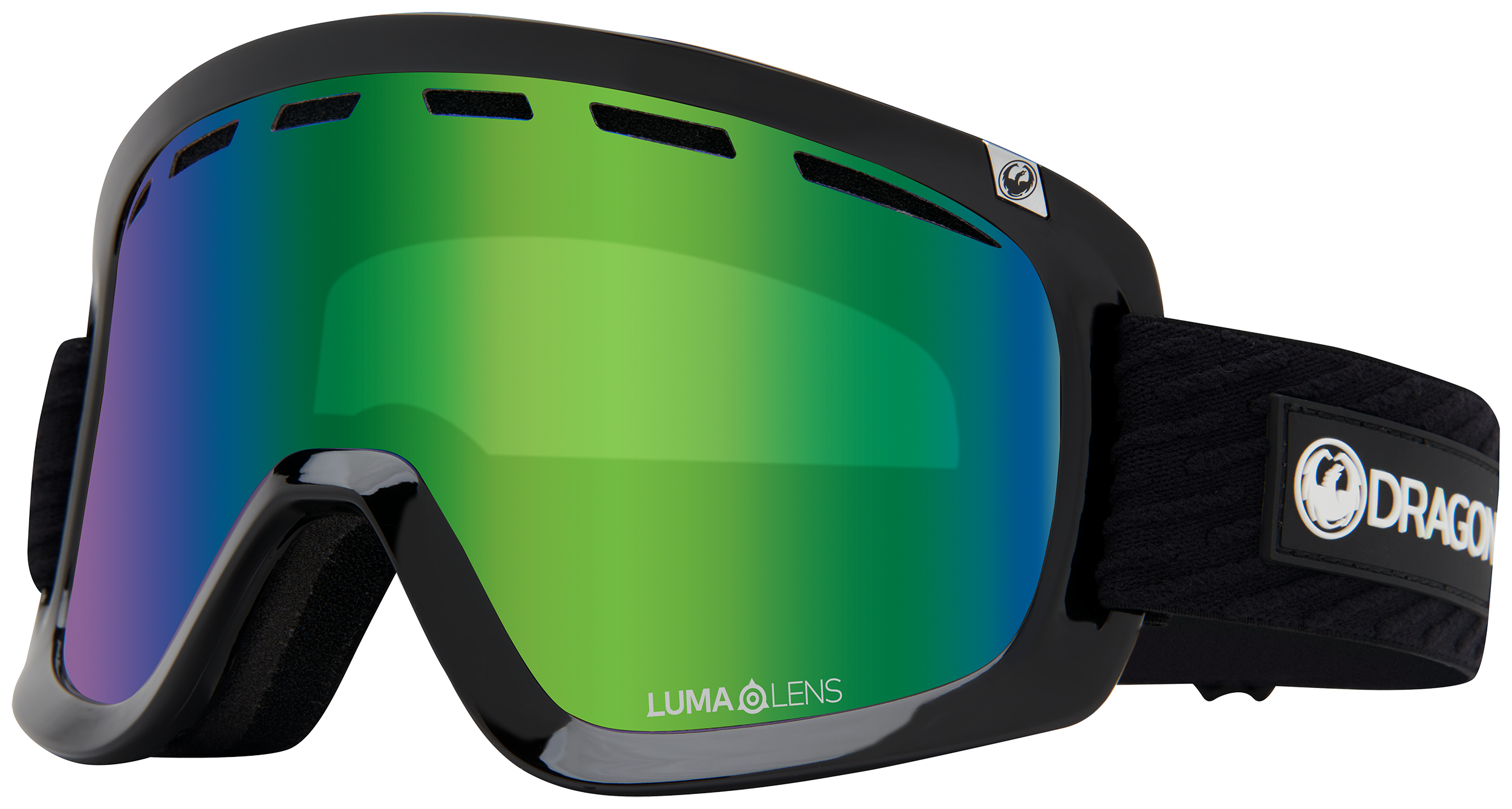 Dragon D1 OTG Goggles Split Lumalens Green Ion