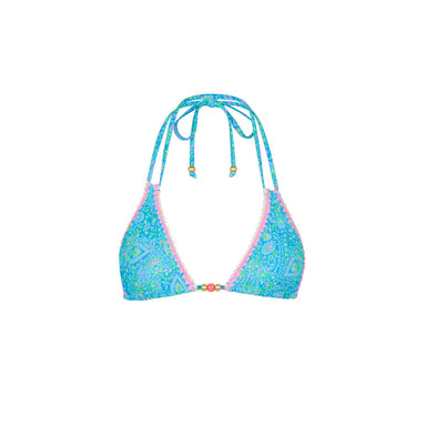 Kulani Kinis - Womens Crochet Halter Bikini Top - Stargaze