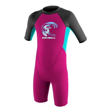O'Neill Wet Suits - O'Neill Toddler Reactor-2 2mm BZ Spring, DR8-Berry/LtAqua/Graph