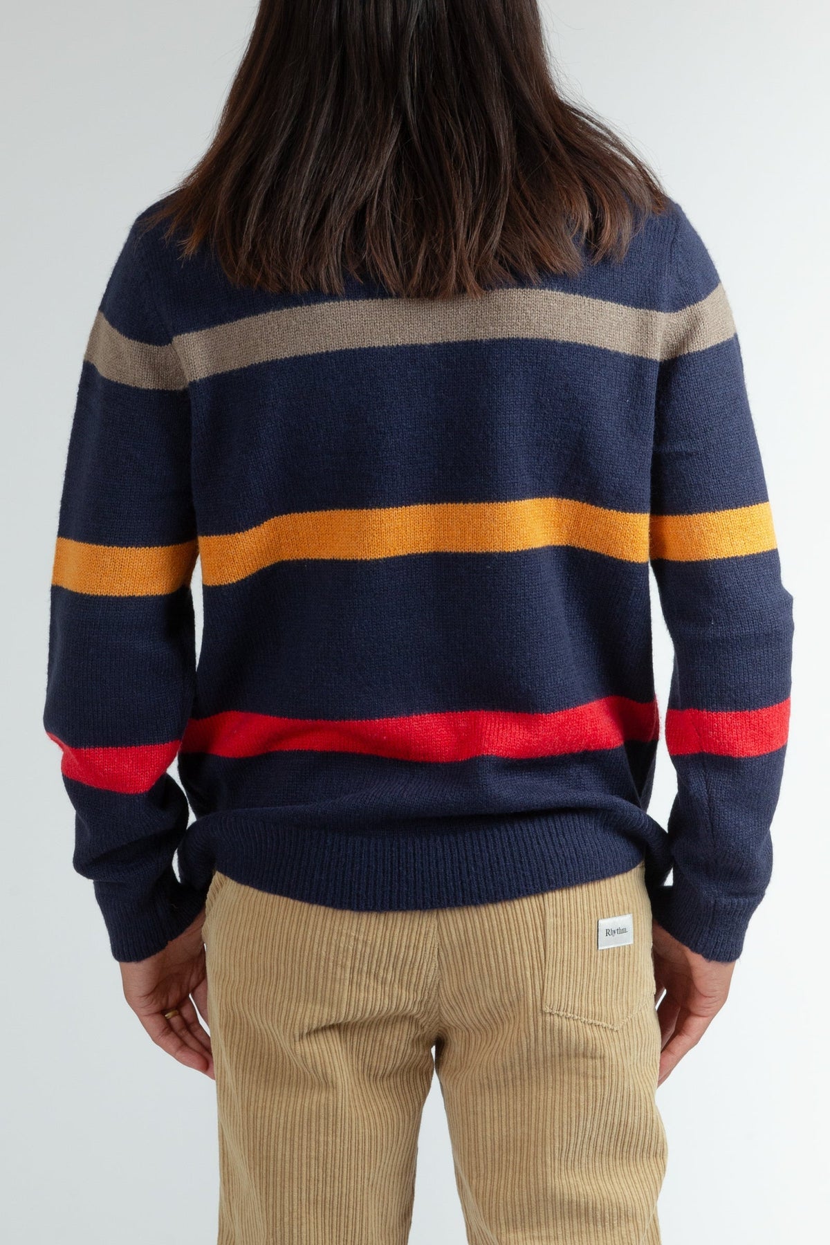 product image HOLIDAY STRIPE  KNIT - Navy