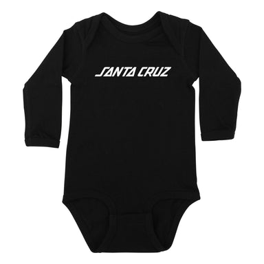 Santa Cruz Skateboards - Solid Strip L/S One Piece Infant - Black
