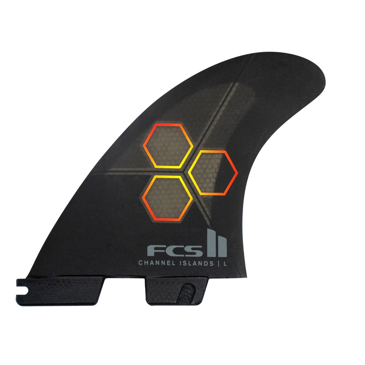 FCS II CI PC Tri-Quad Retail Fins - Medium - Black/Flame