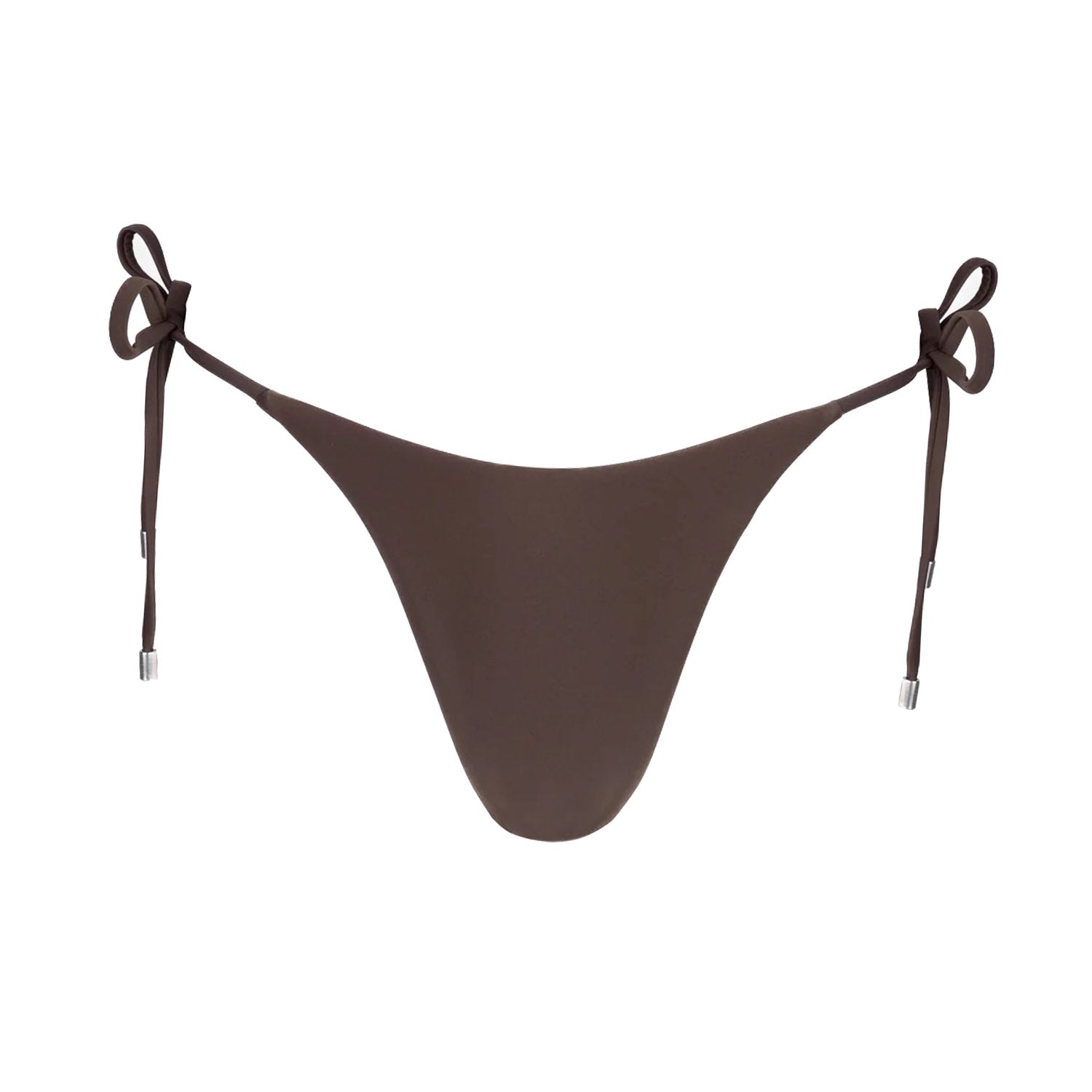Womens Classic Tie Side Hi Cut Pant - Chocolate
