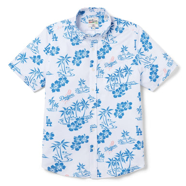 Reyn Spooner - Game Day Button Front, 001 White