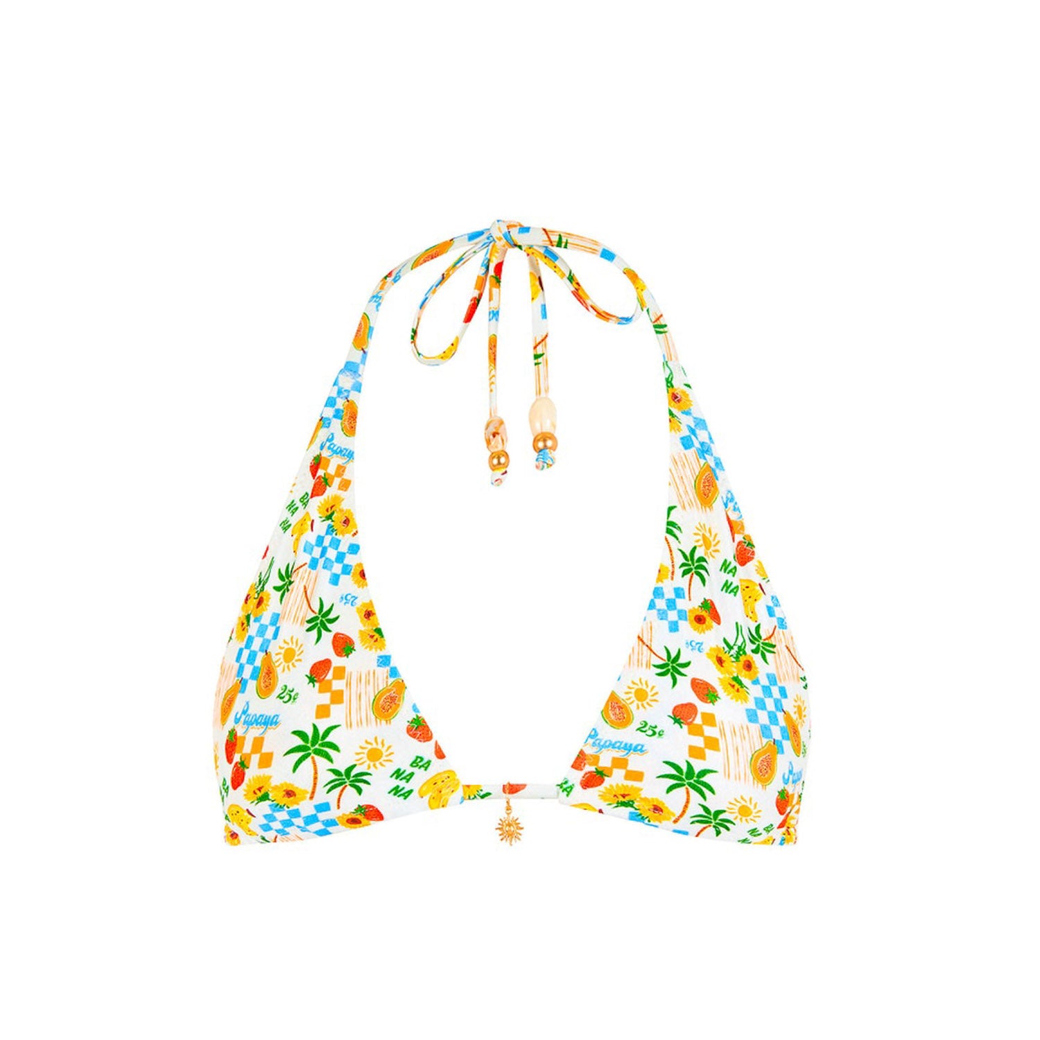 Classic Tie Halter Bikini Top - Suncatcher