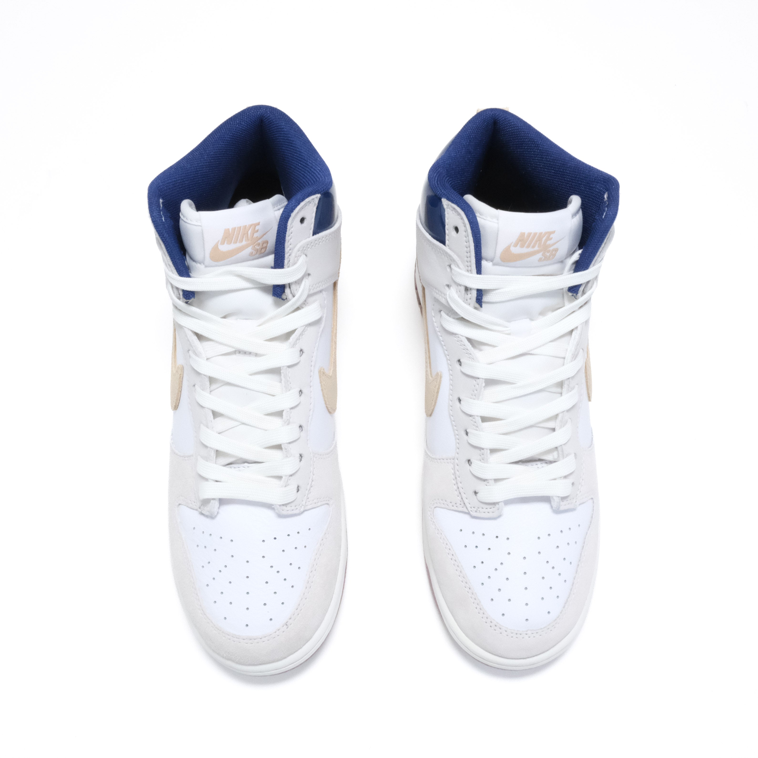 Nike SB Dunk High (Beyond) - White/Ivory Sand/Dune-Blue Void