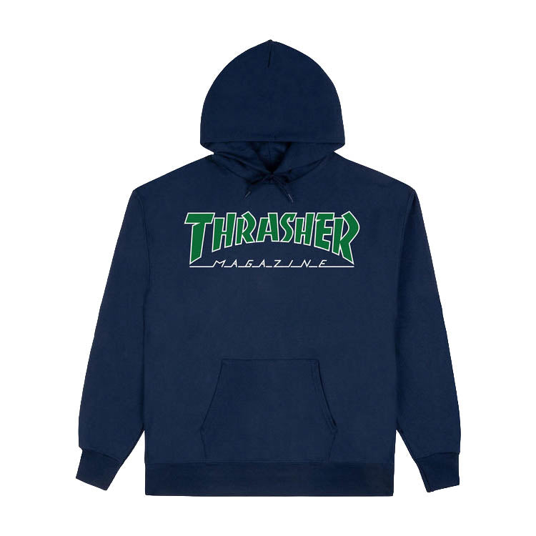 Outlined Hoodie - Navy