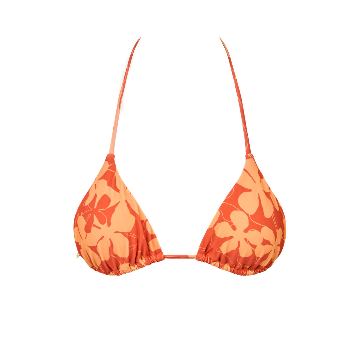 Womens Floral Slide Tri Top - Red