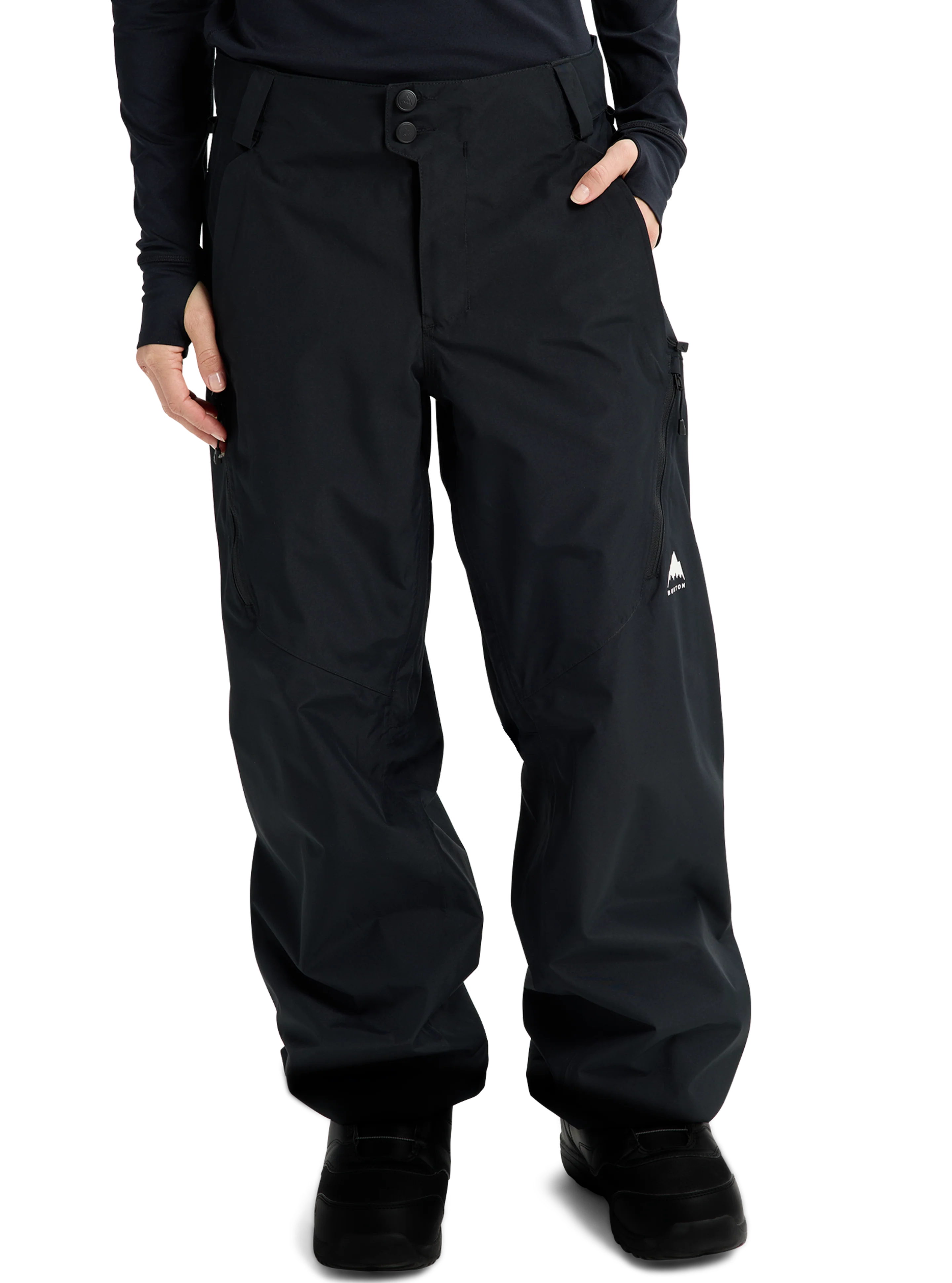 Womens Reserve 2L Relaxed Pants - True Black