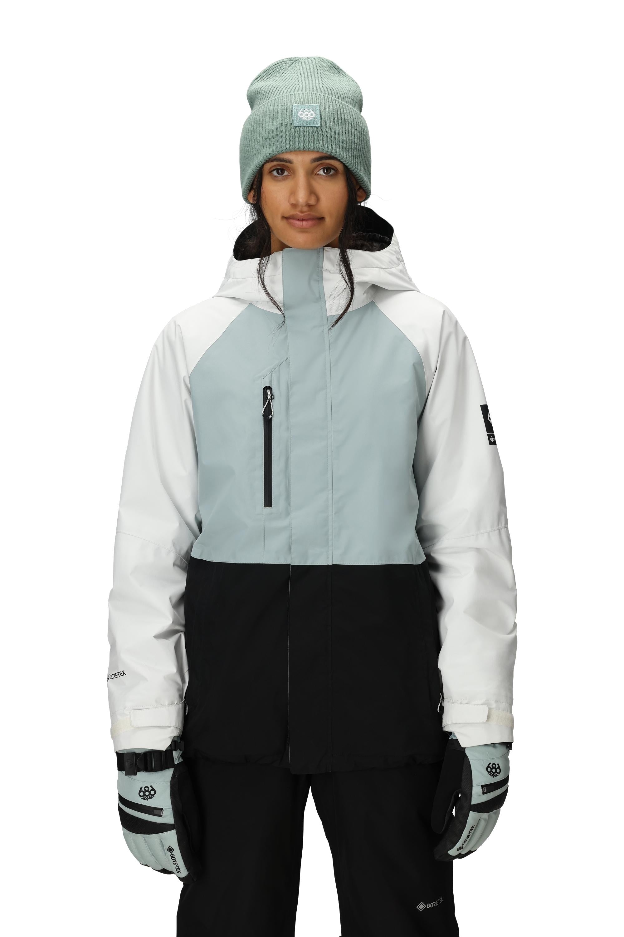 Womens Gore-Tex Willow Insulated Jacket - Dusty Marine Colorblock