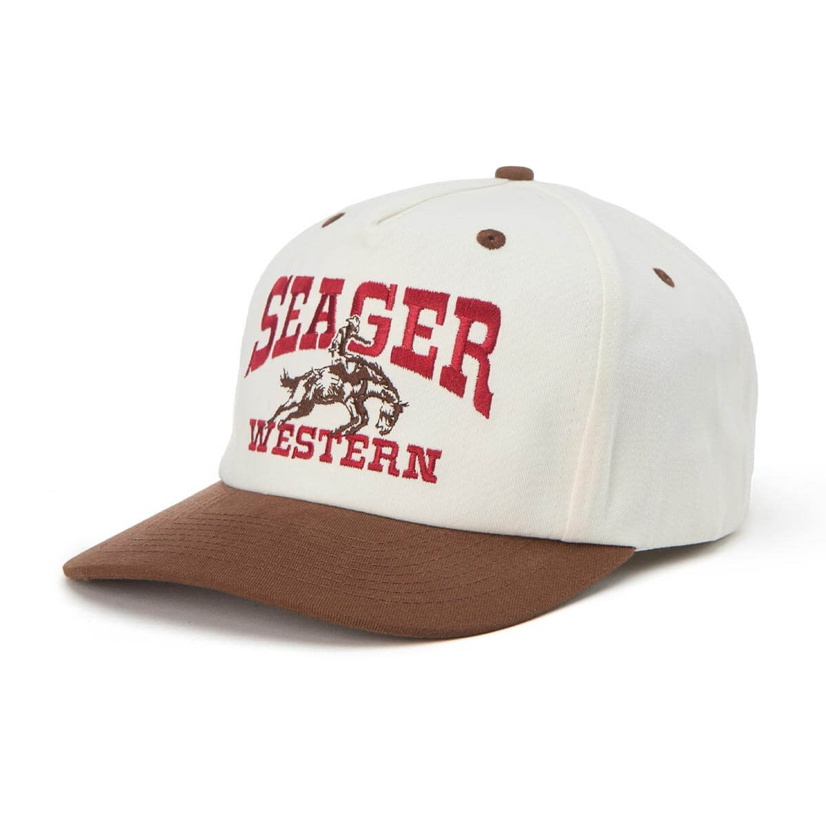 Rodeo Snapback - Cream/Brown - O/S