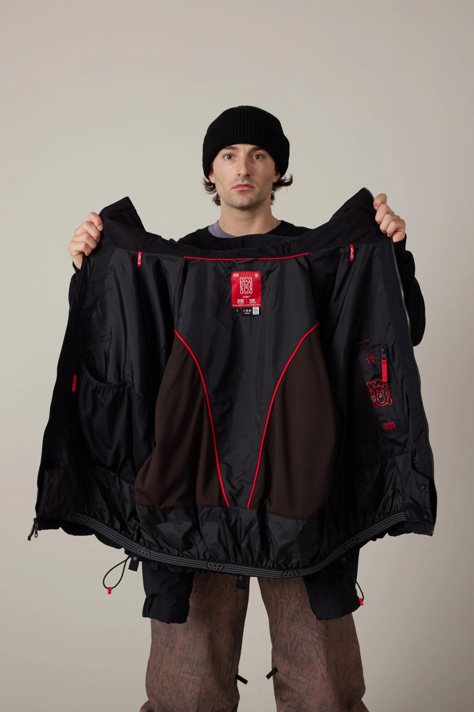 Mens 686 Dojo Shell Jacket - Black