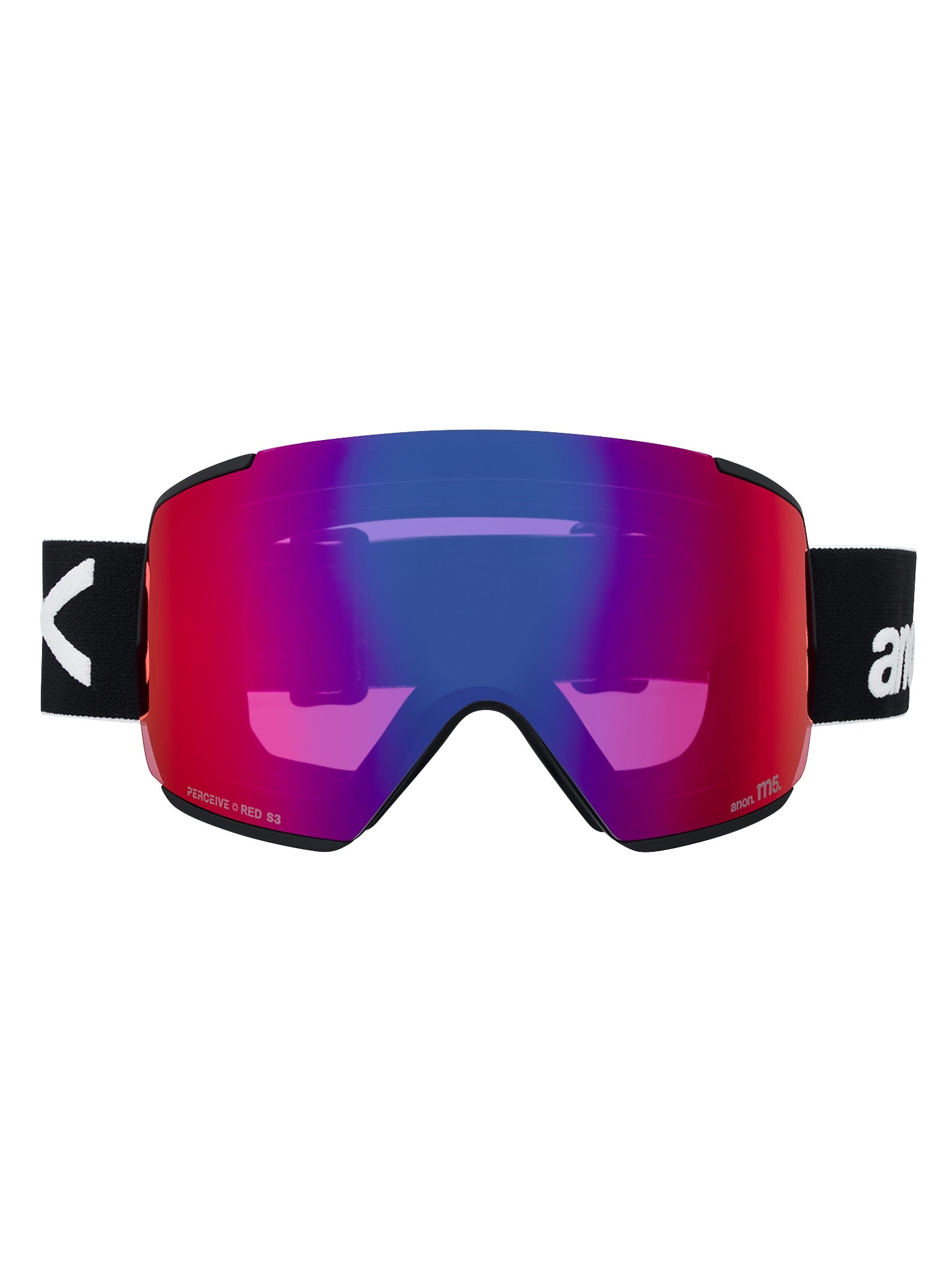 M5 Goggles + Bonus Lens + MFI Face Mask - Black/Perceive Sunny Red