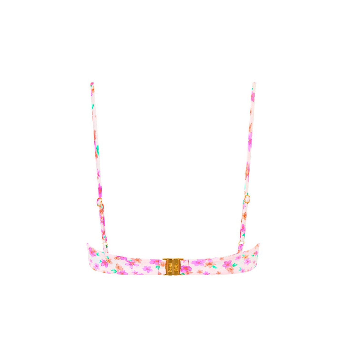 Slim Underwire Bra Bikini Top - Flamingo Flora