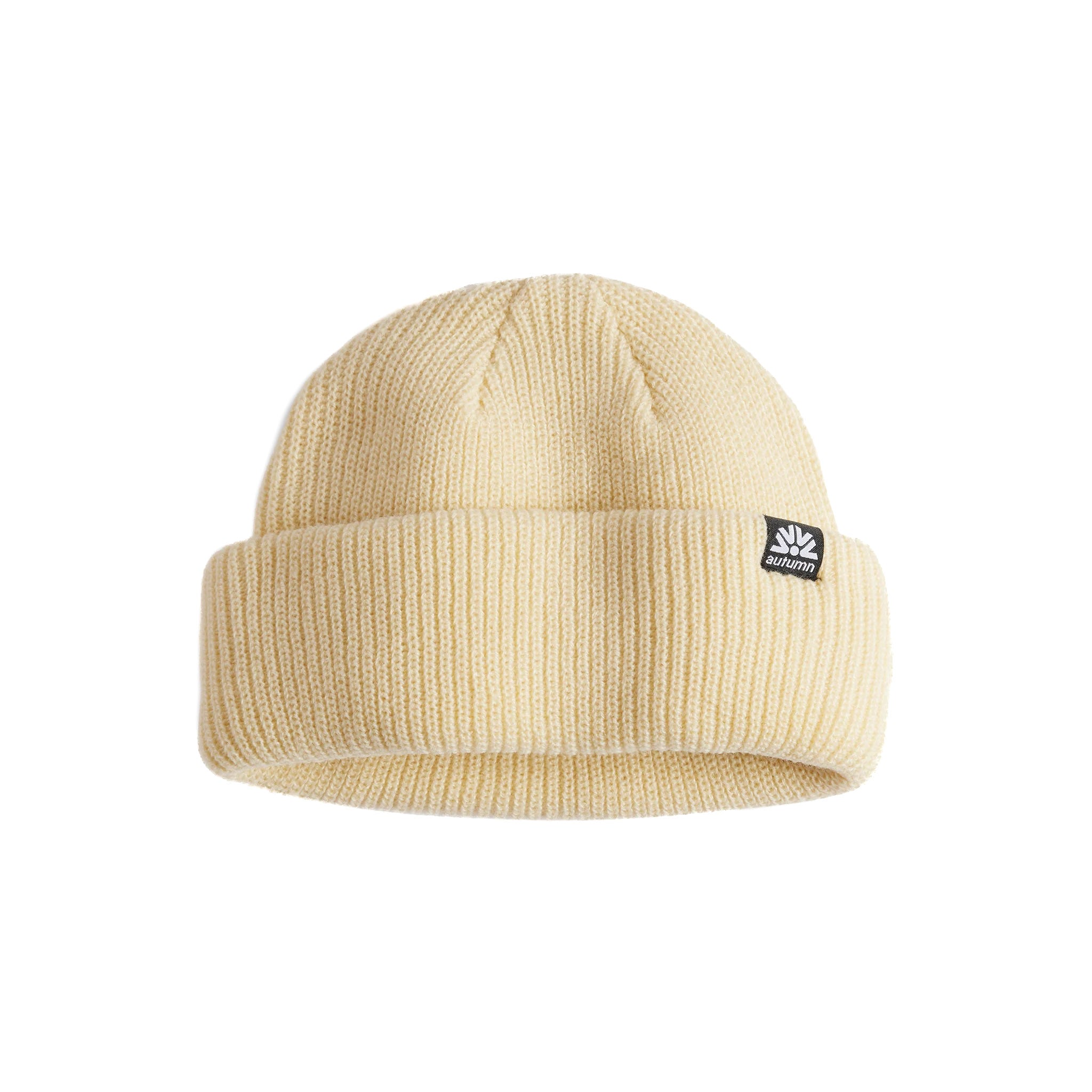 Double Roll Beanie - Eggshell