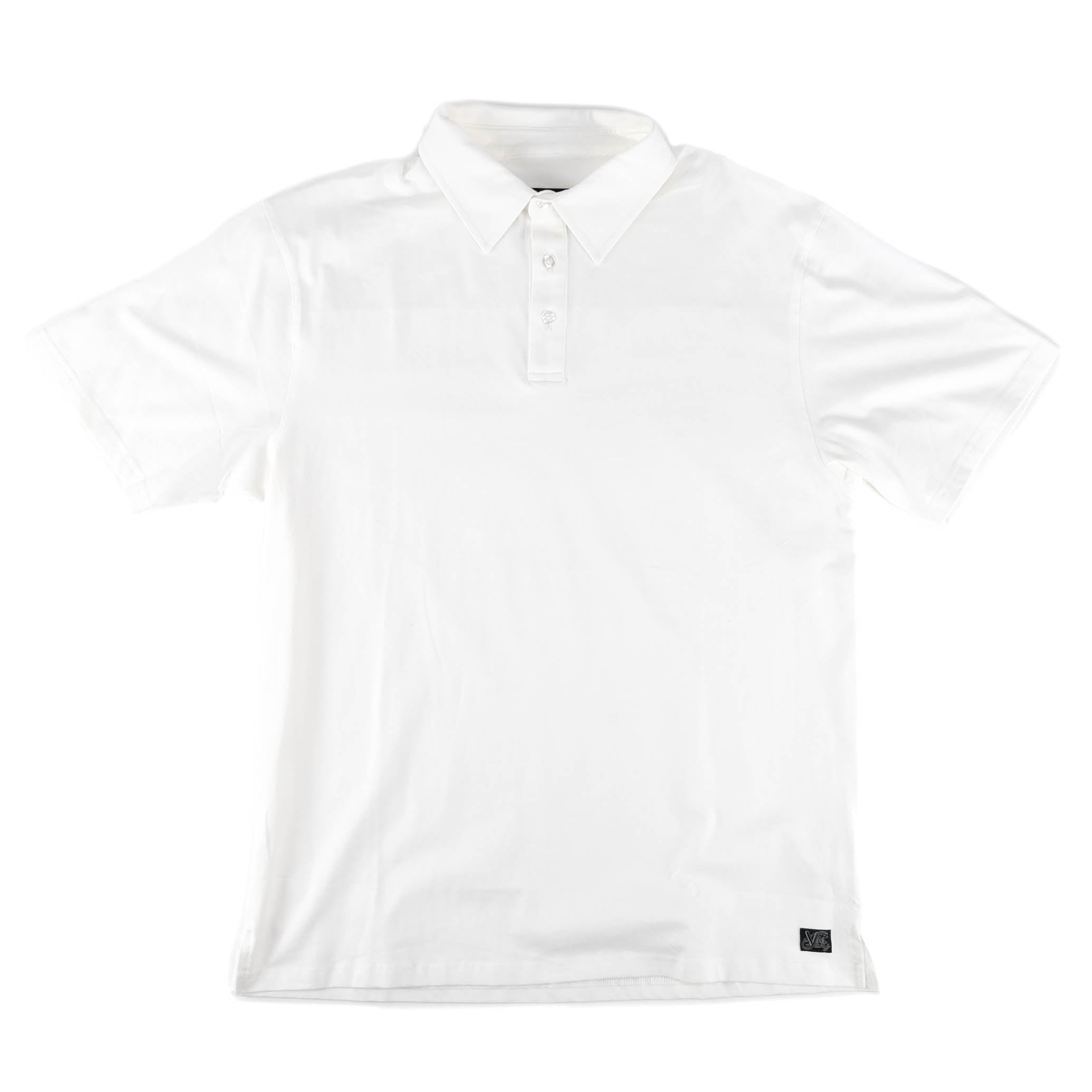 Fat Script Logo Aussie S/S Polo, Whit