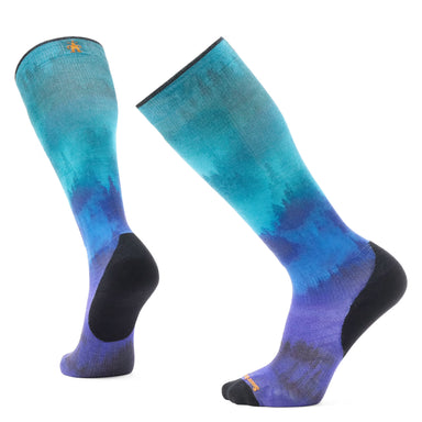 Smartwool - Ski Targeted Cushion Compression Print OTC Socks - Black