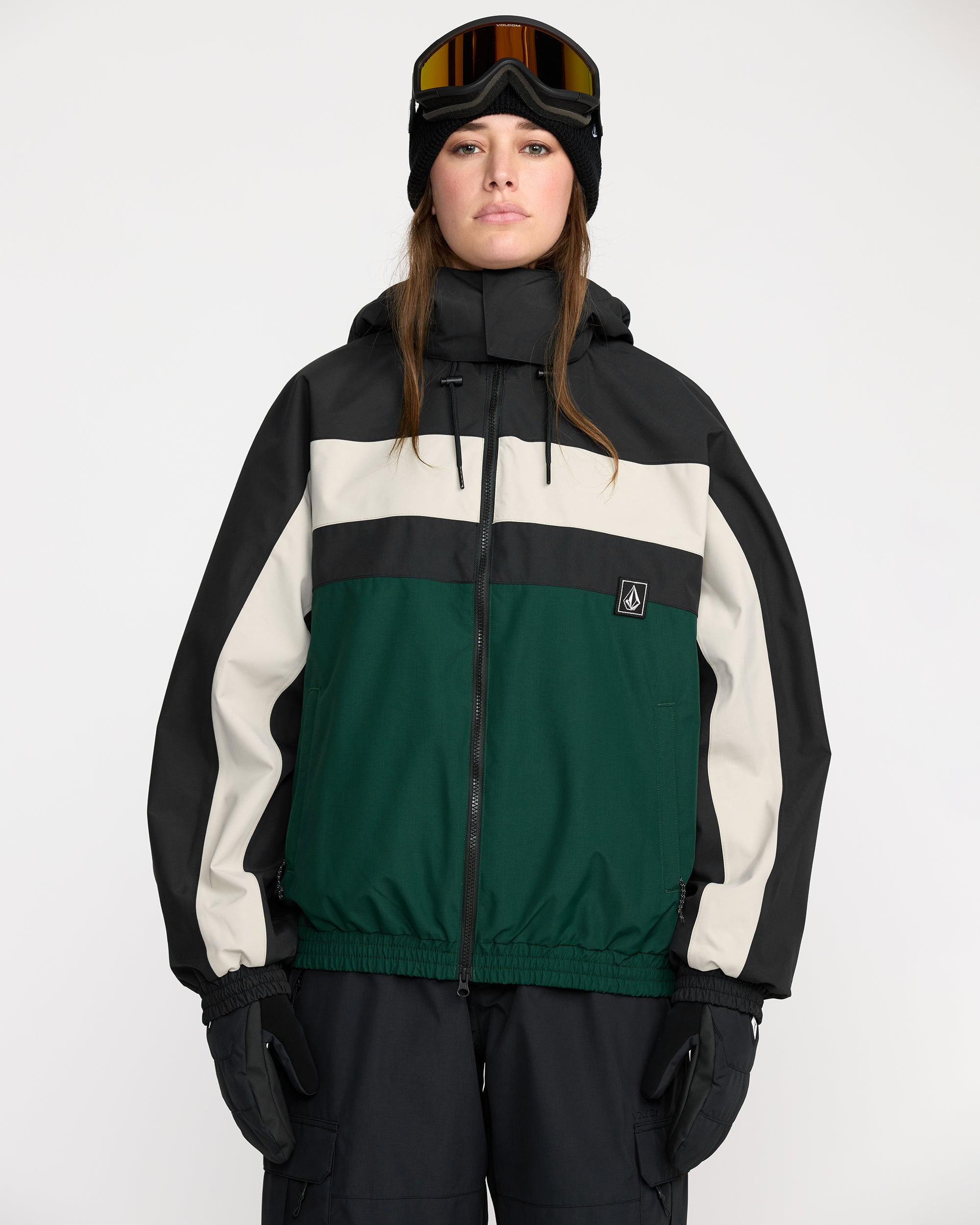 Womens DLM Jacket - Black Green