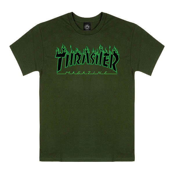 Flame Shirt - Forest Green