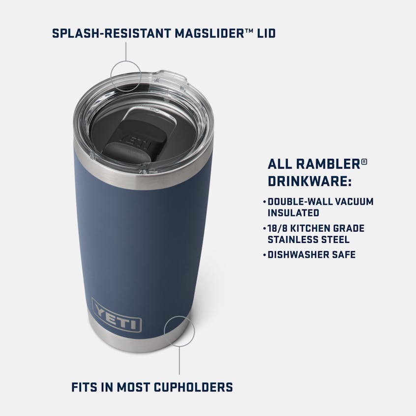 Rambler 20oz Tumbler MS - Wetlands Camo