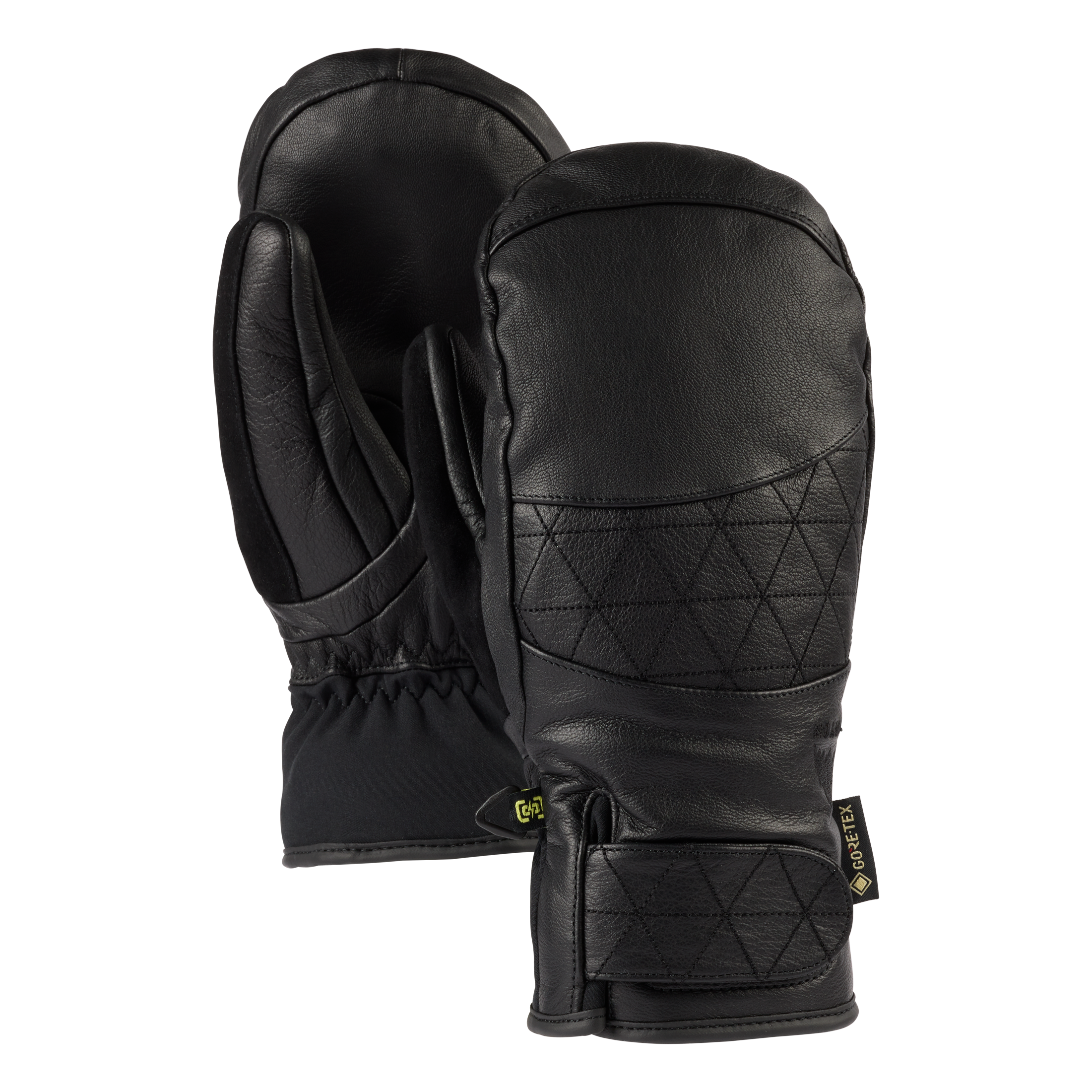 Womens Gondy Gore-Tex Leather Mittens - True Black
