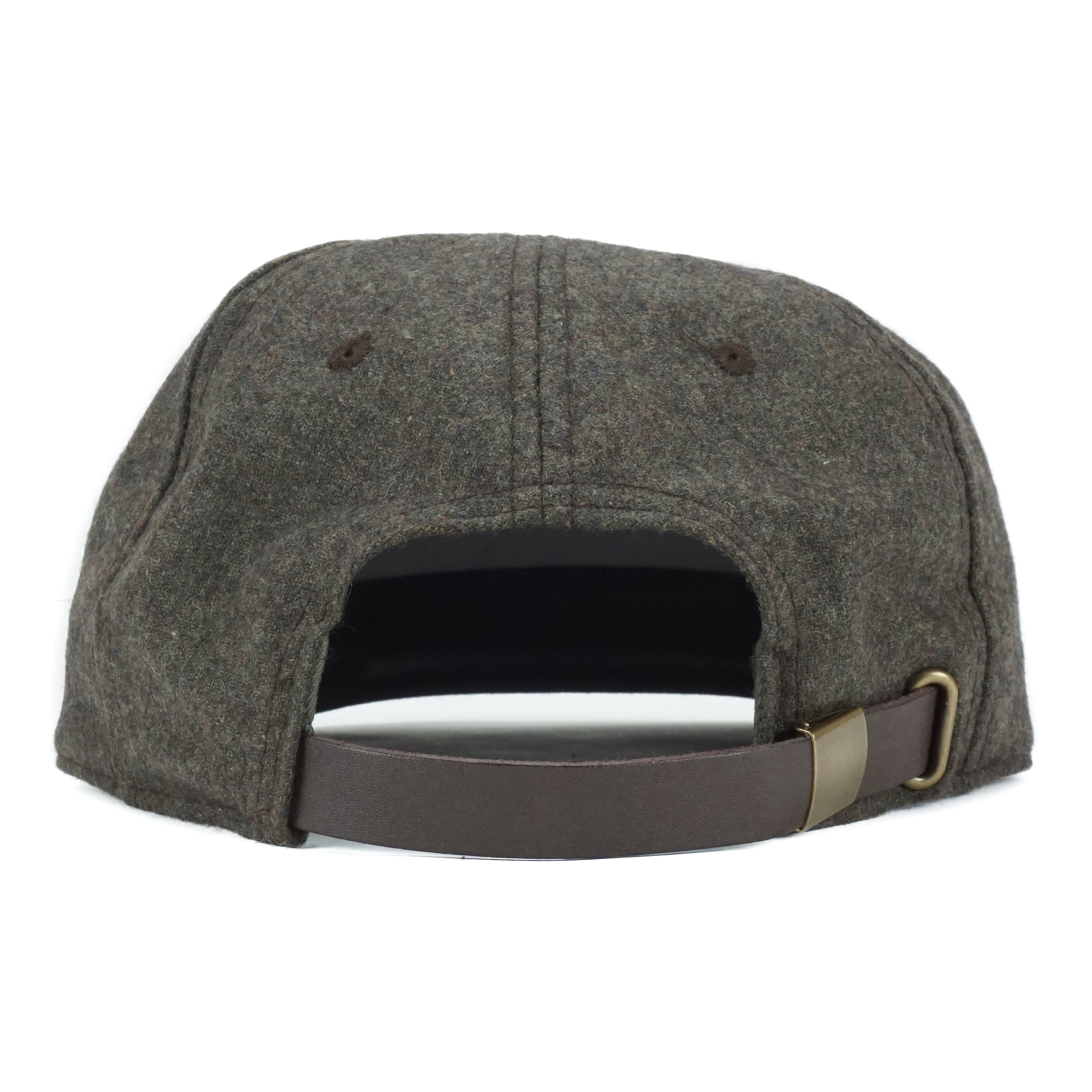 Fat Script in Circle Logo Hat - Moss
