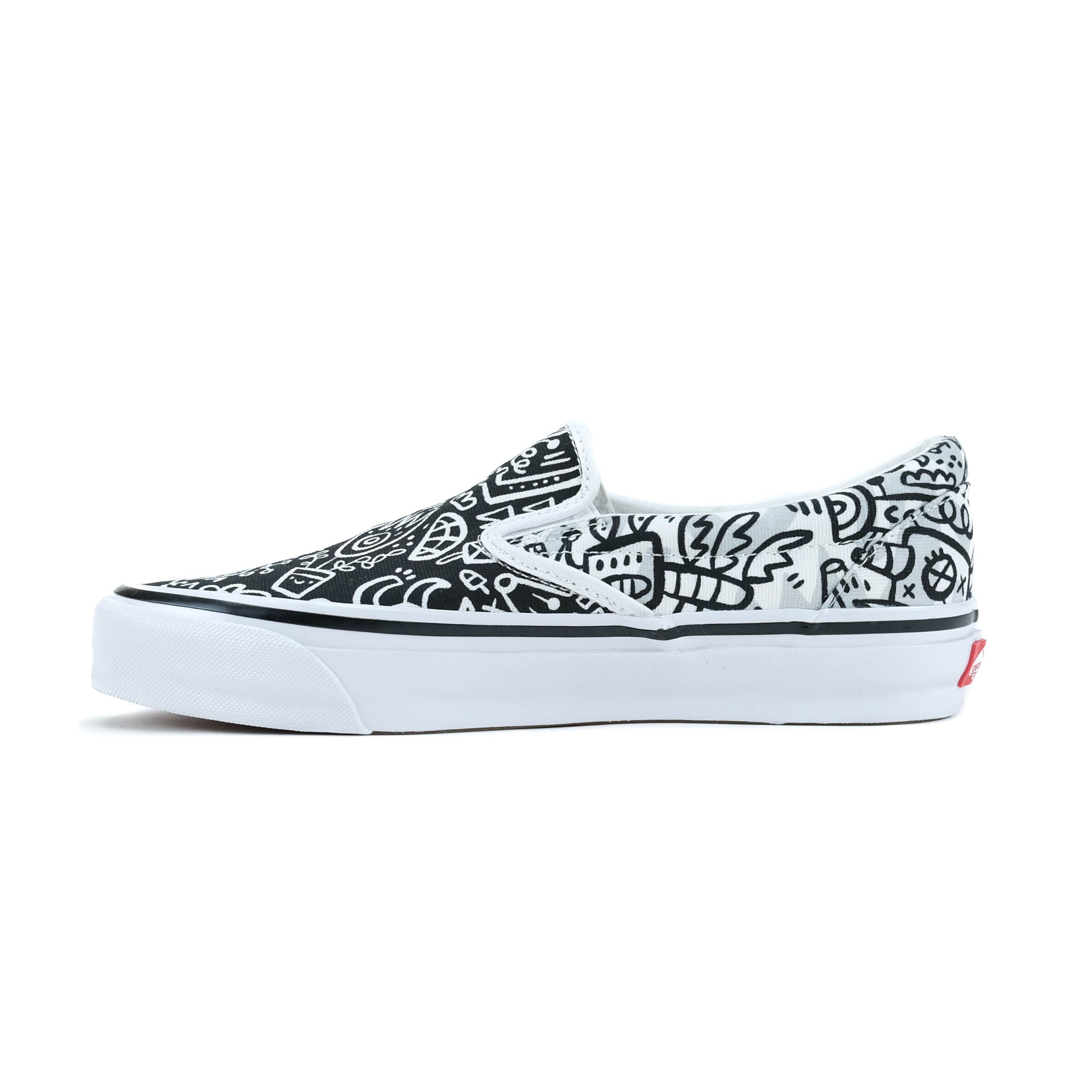 Slip-On LX Brady - Blk/Wht