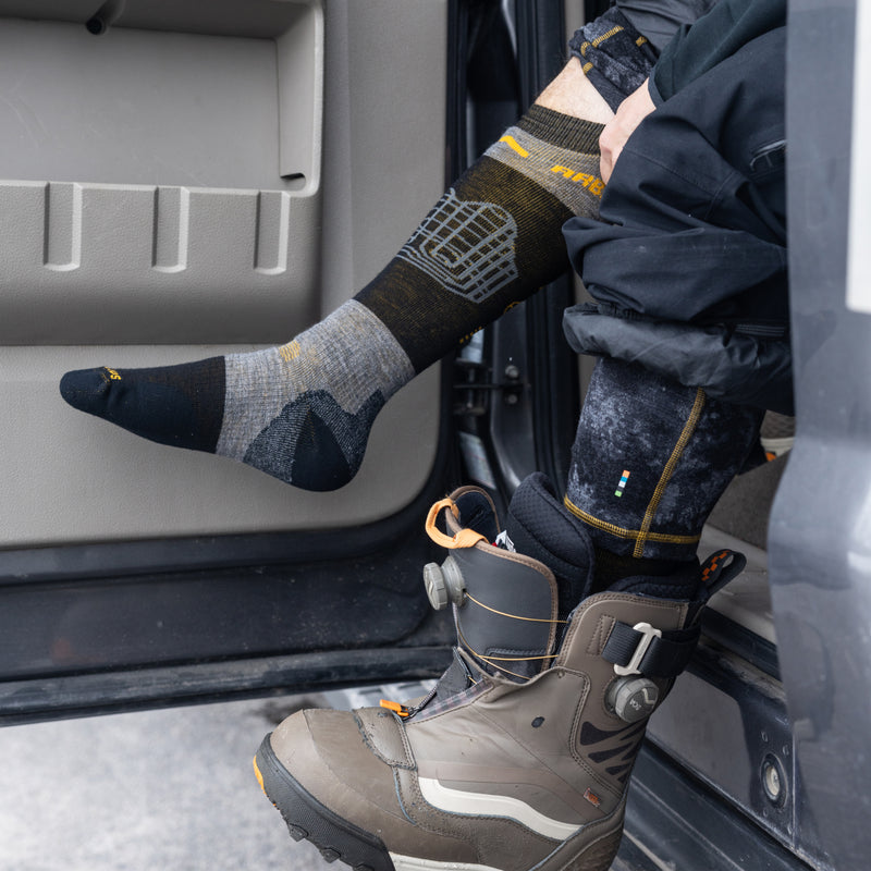 Snowboard Full Cushion Arbor OTC Socks - Black