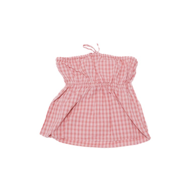 Rhythm - Womens Kirra Check Strapless Top - Pink