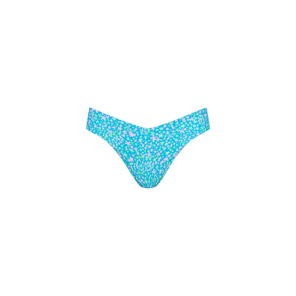Womens Cheeky V Bikini Bottom - Ocean Kisses