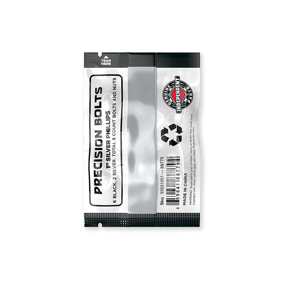 GP Philips Hardware - Black/Silver - 1"