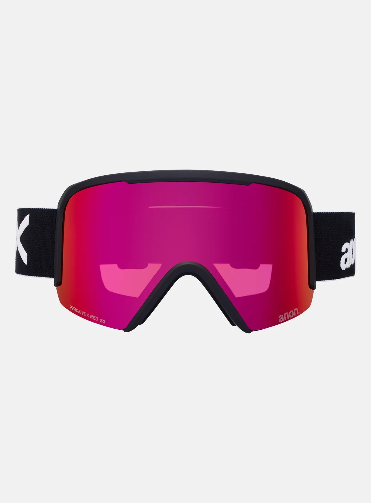 Nesa Goggles + Bonus Lens + MFI Face Mask - Black/Perceive Sunny Red