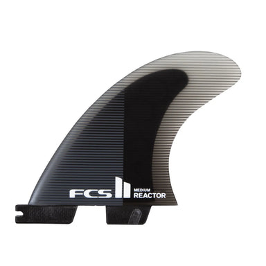 FCS/Surf Hardware - FCS II Reactor PC Medium Charcoal/Black Quad Rear Retail Fins