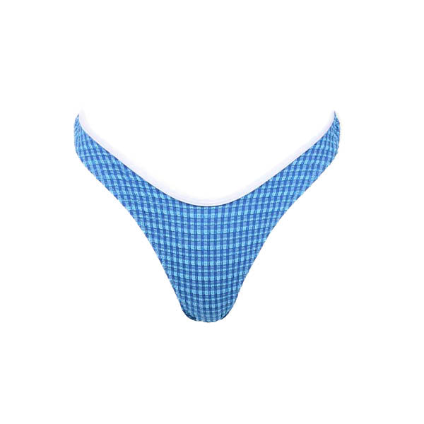 Womens Lola Check Hi Cut Pant - Blue