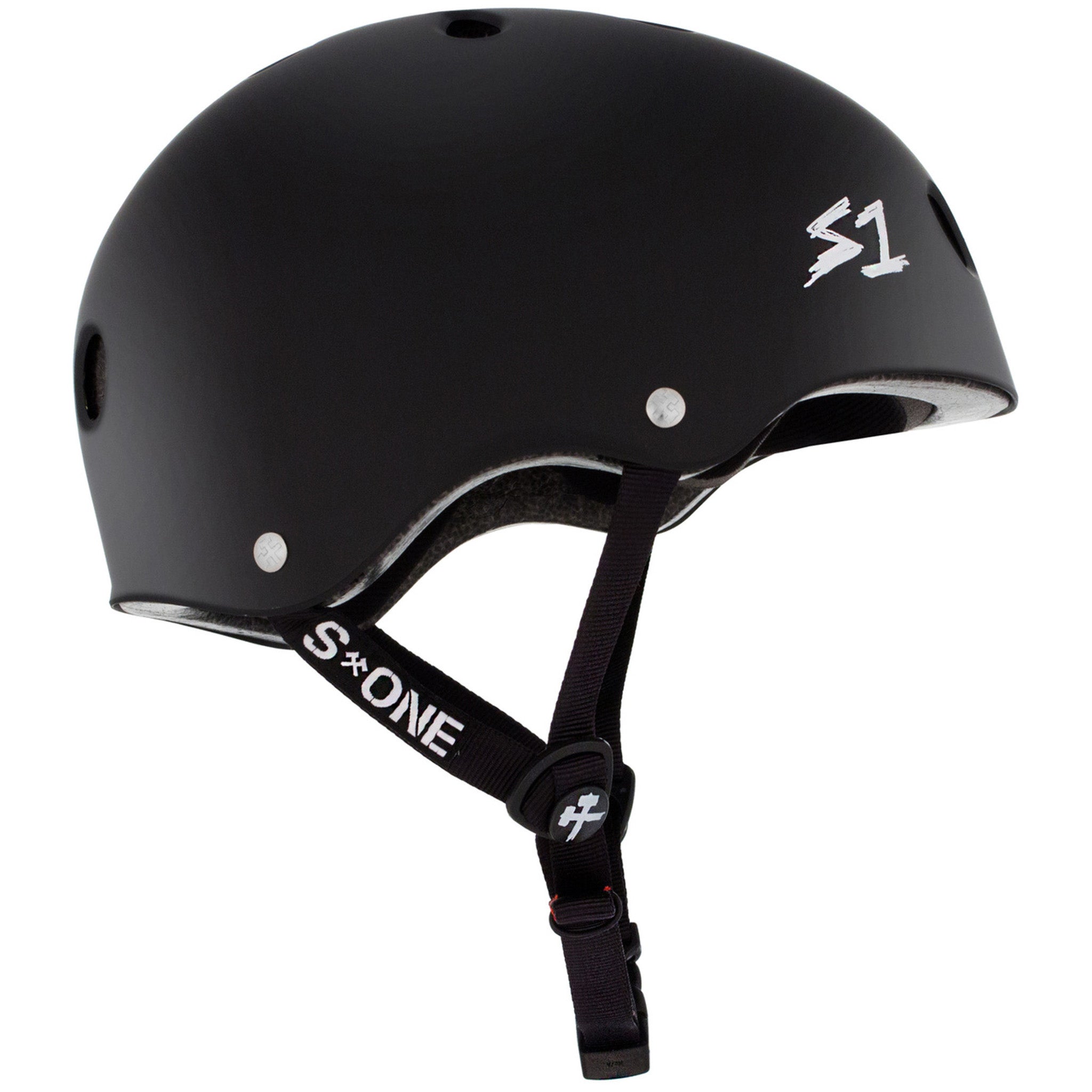 bike helmet v skate helmet S-One Helmets Lifer Matte Black Skate Helmet - (Certified)