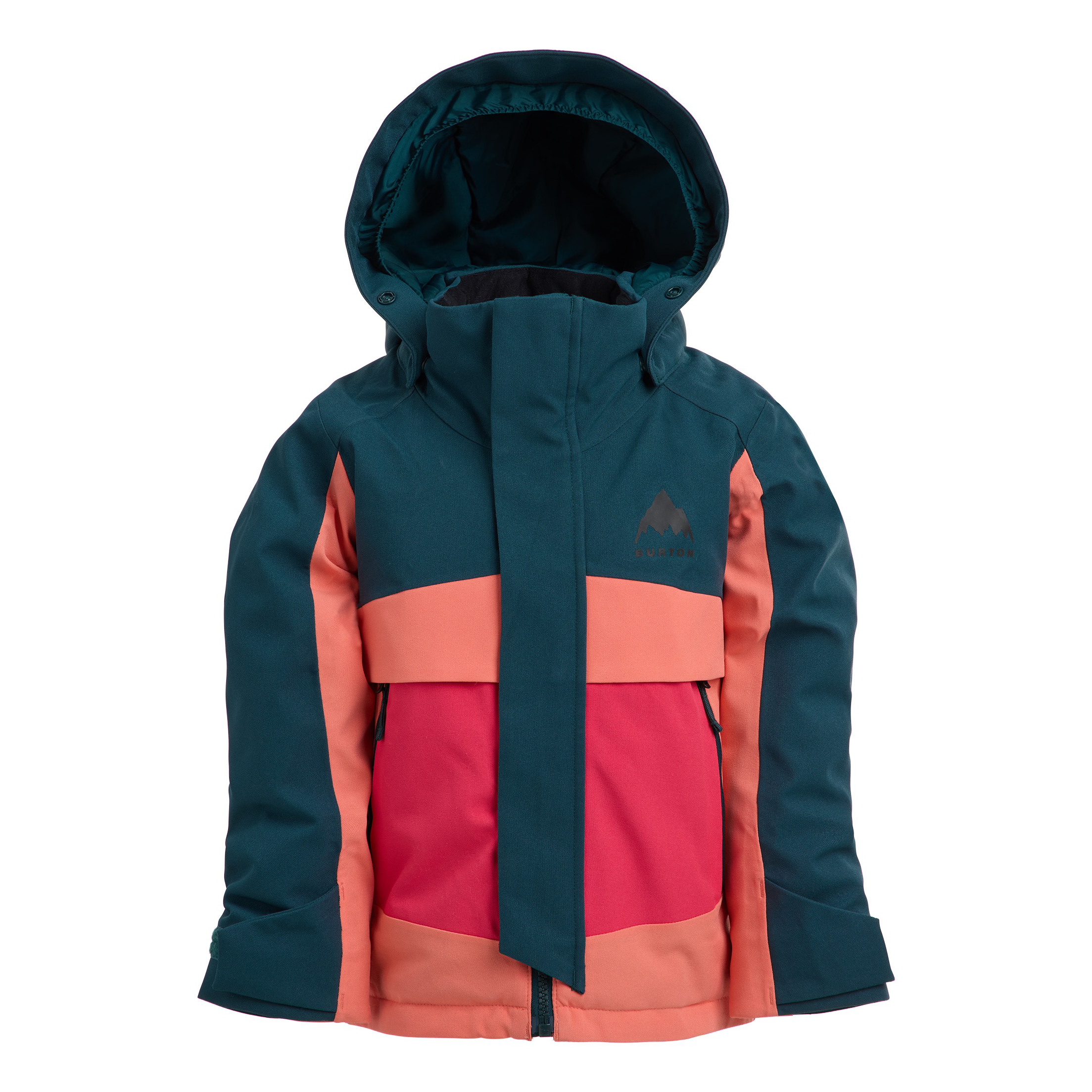 Toddlers Ascutney 2L Jacket - Deep Emerald/Peach Echo/Azalea Pink
