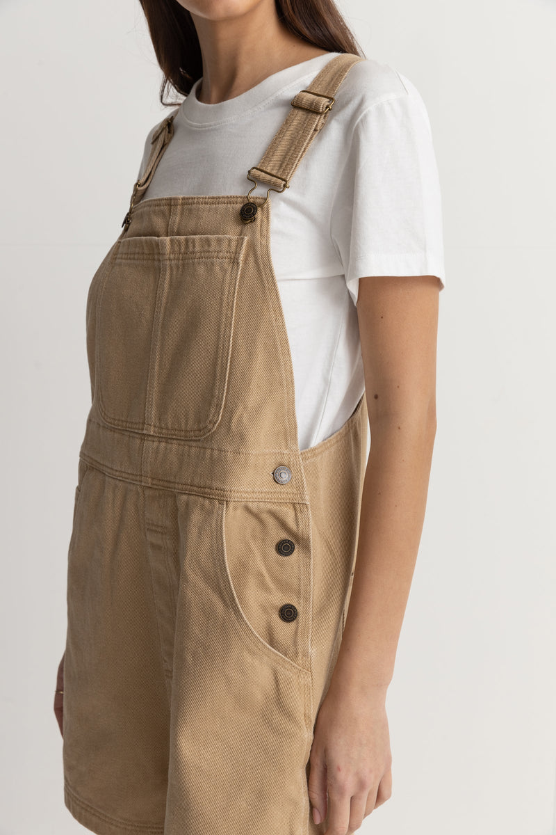 Womens Tide Short Overall - Caramel