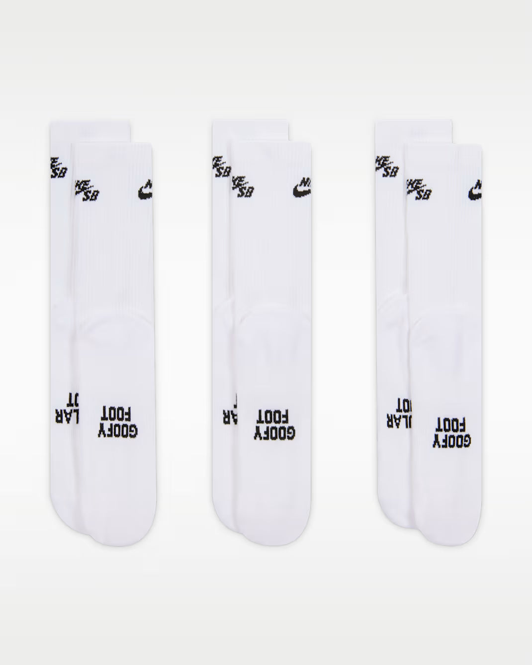 Nike SB Everyday Elevated Sock (3PK) - White