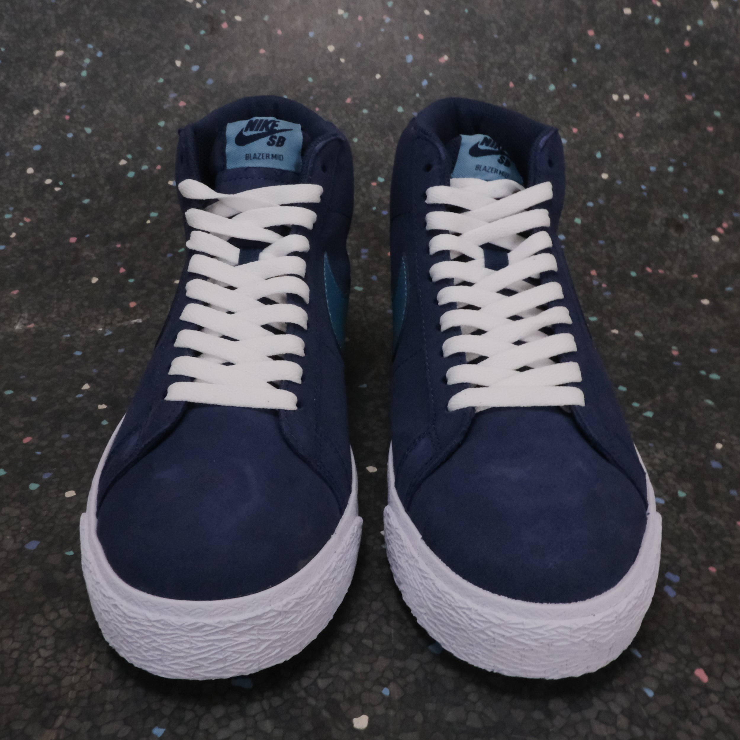 Nike SB Zoom Blazer Mid - Midnight Navy/Noise Aqua