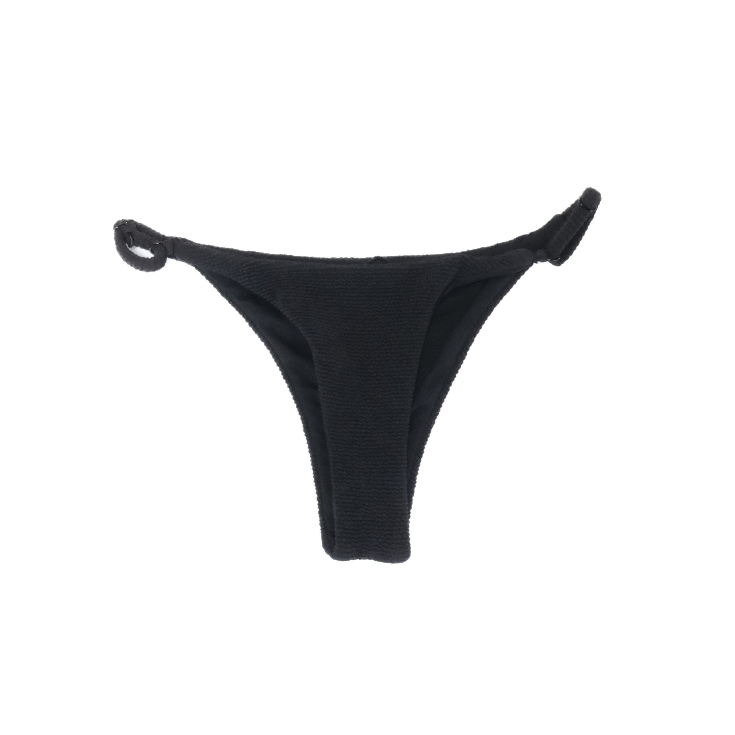 Womens Fat Script Highwire Bikini Bottom, Black