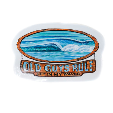 Old Guys Rule Clothing - Waves Sticker