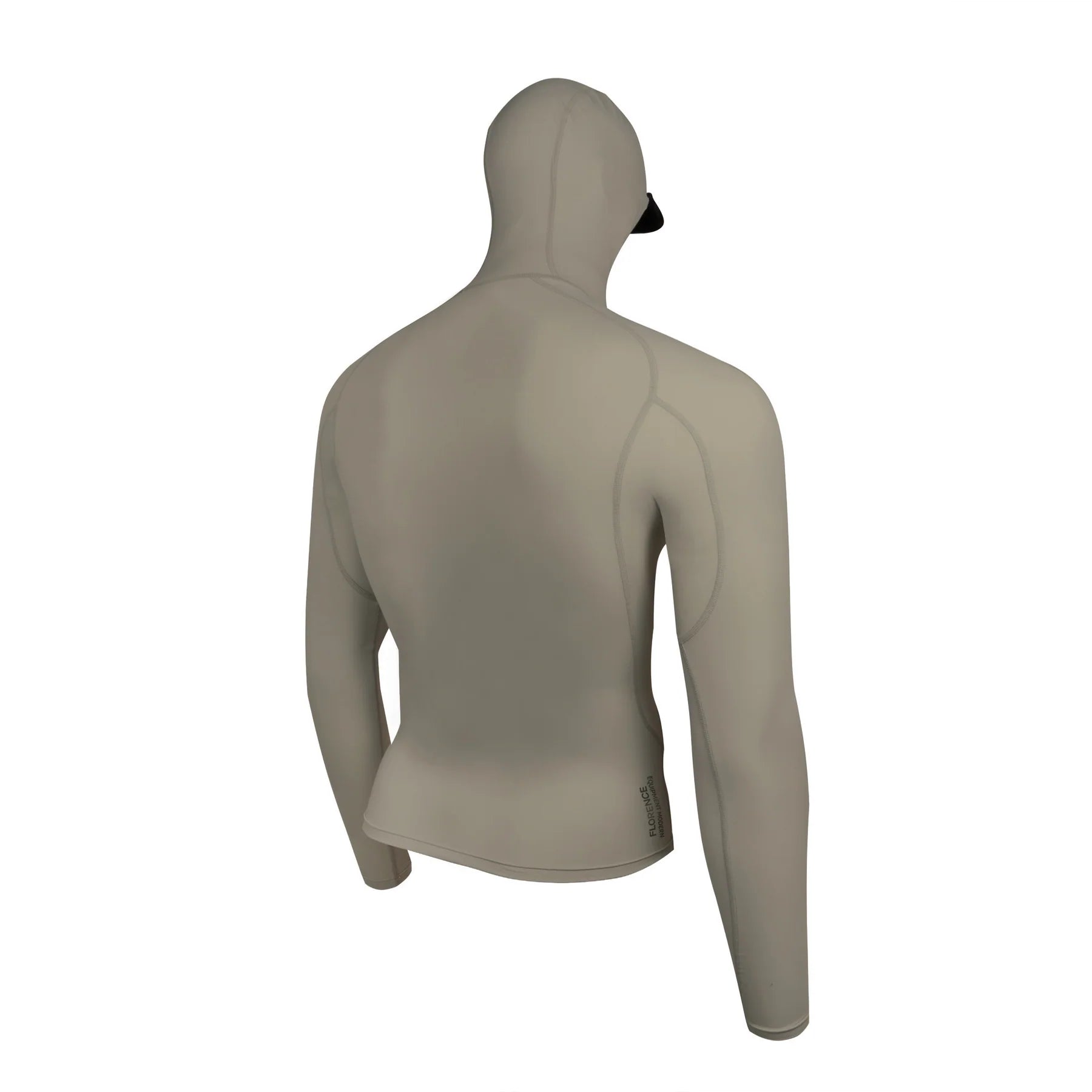 LONG SLEEVE HOODED RASHGUARD - Moss Grey