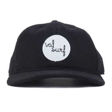 Val Surf - Fat Script in Circle Logo Hat - Black